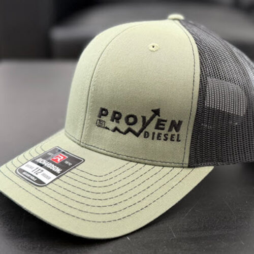 Olive Green & Black Snapback Hat